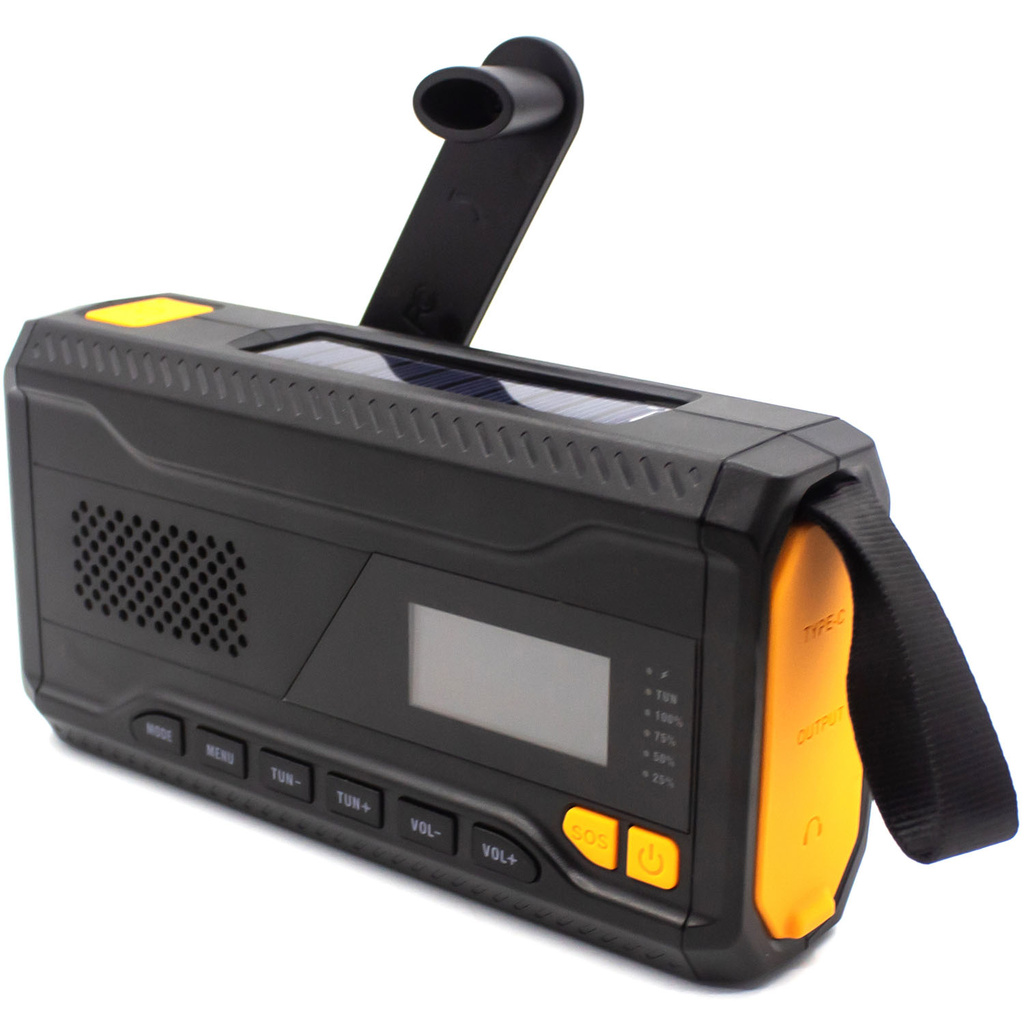 Crank Radio Digital Preset Radio Bluetooth SCD-2033 Black