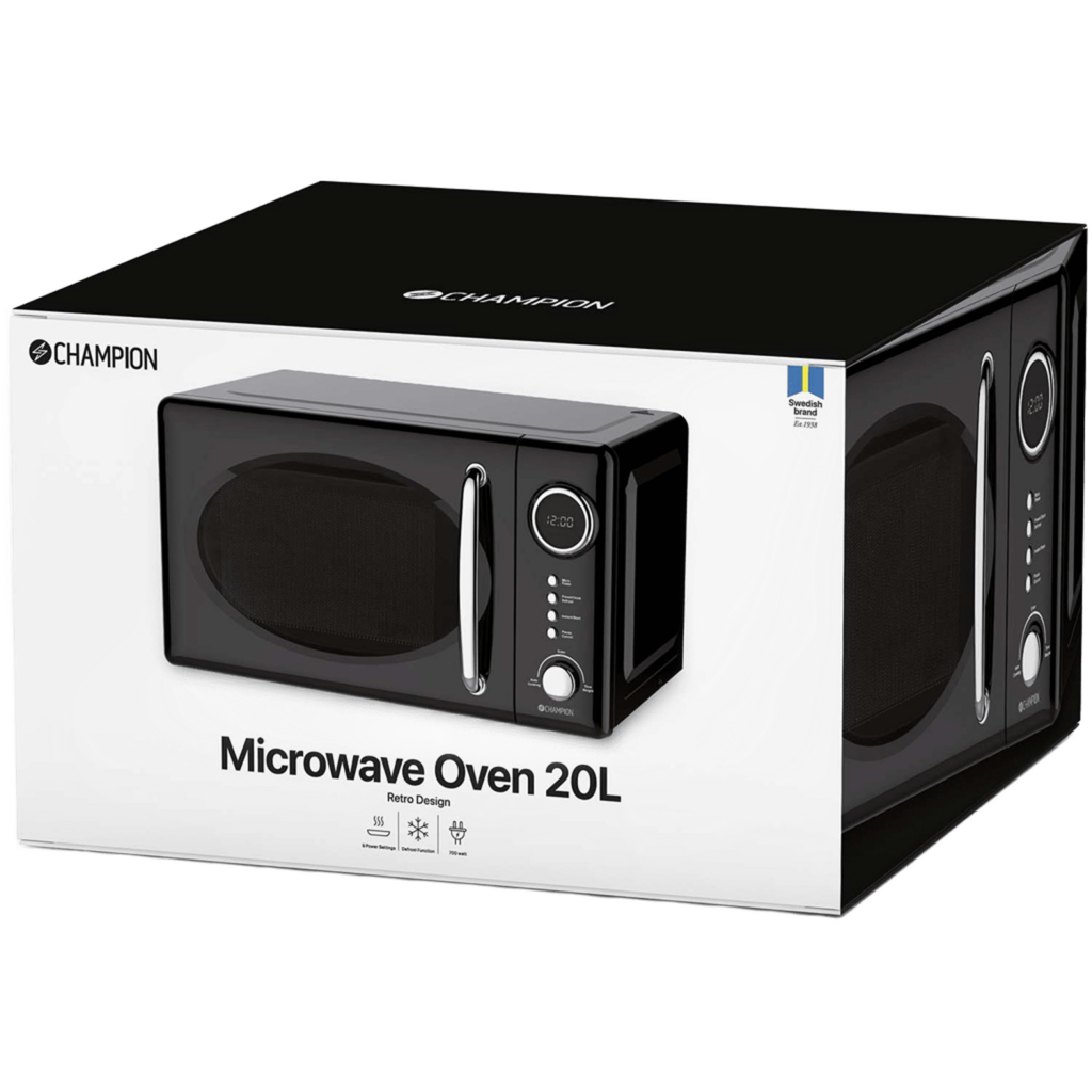 Microwave Retro 20L 700W MW025 Black