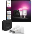 Startkit White and Color Ambiance 2xE27 1100lm + Hue Bridge Pro