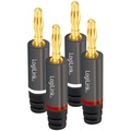 Audio Banana-plugs max 4 mm² speaker cable 4 pcs