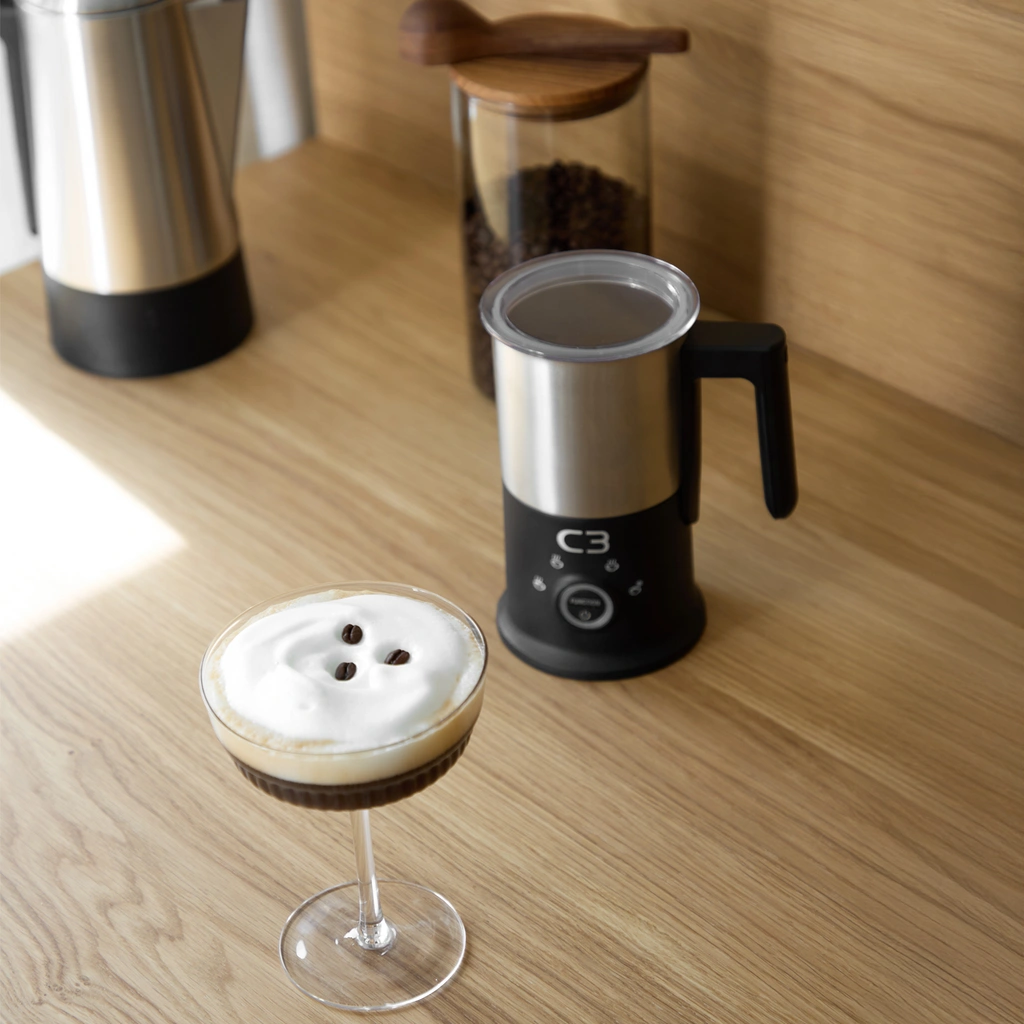 Mjölkskummare Design 240ml/115ml MF700 Borstad Rostfri stål