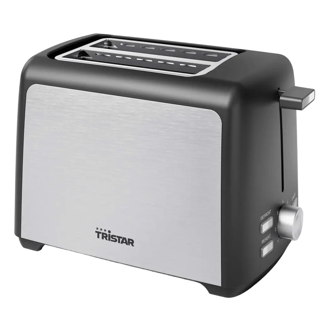 Toaster 2 slices 800W Stainless steel - BR-1058