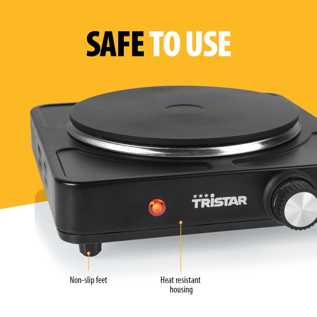 Hot plate single 1500W 18.5cm - KP-6151