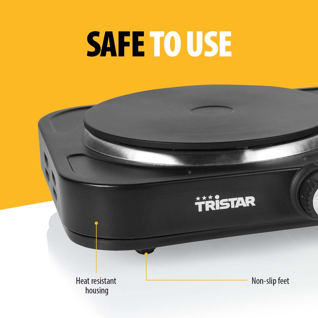 Kokplatta dubbel 2500W - KP-6152