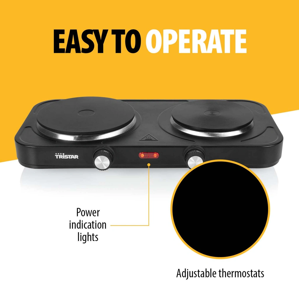 Kokplatta dubbel 2500W - KP-6152