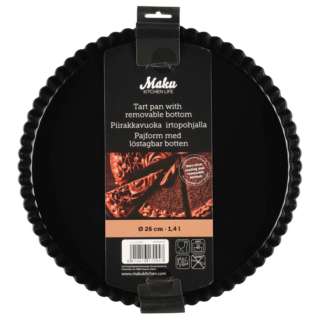 Pajform med löstagbar botten