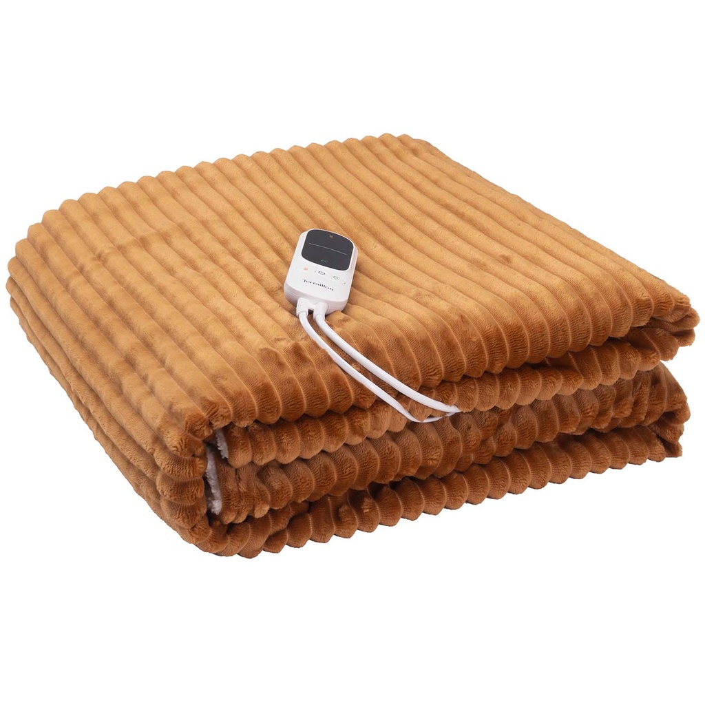 Electric Heated Plaid Koomy 180x130cm 140W Caramel