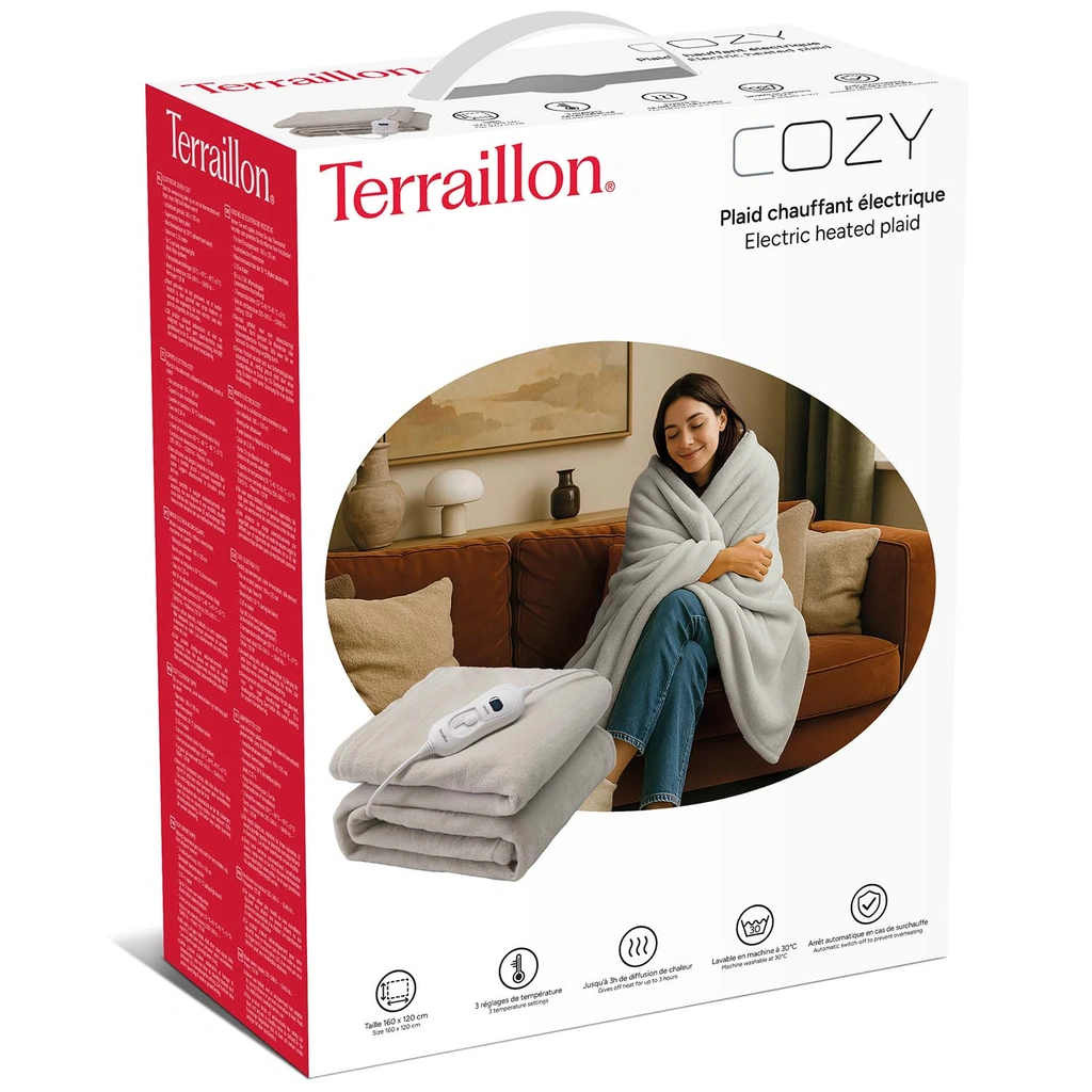 Värmefilt Cozy 160x120cm Light Grey