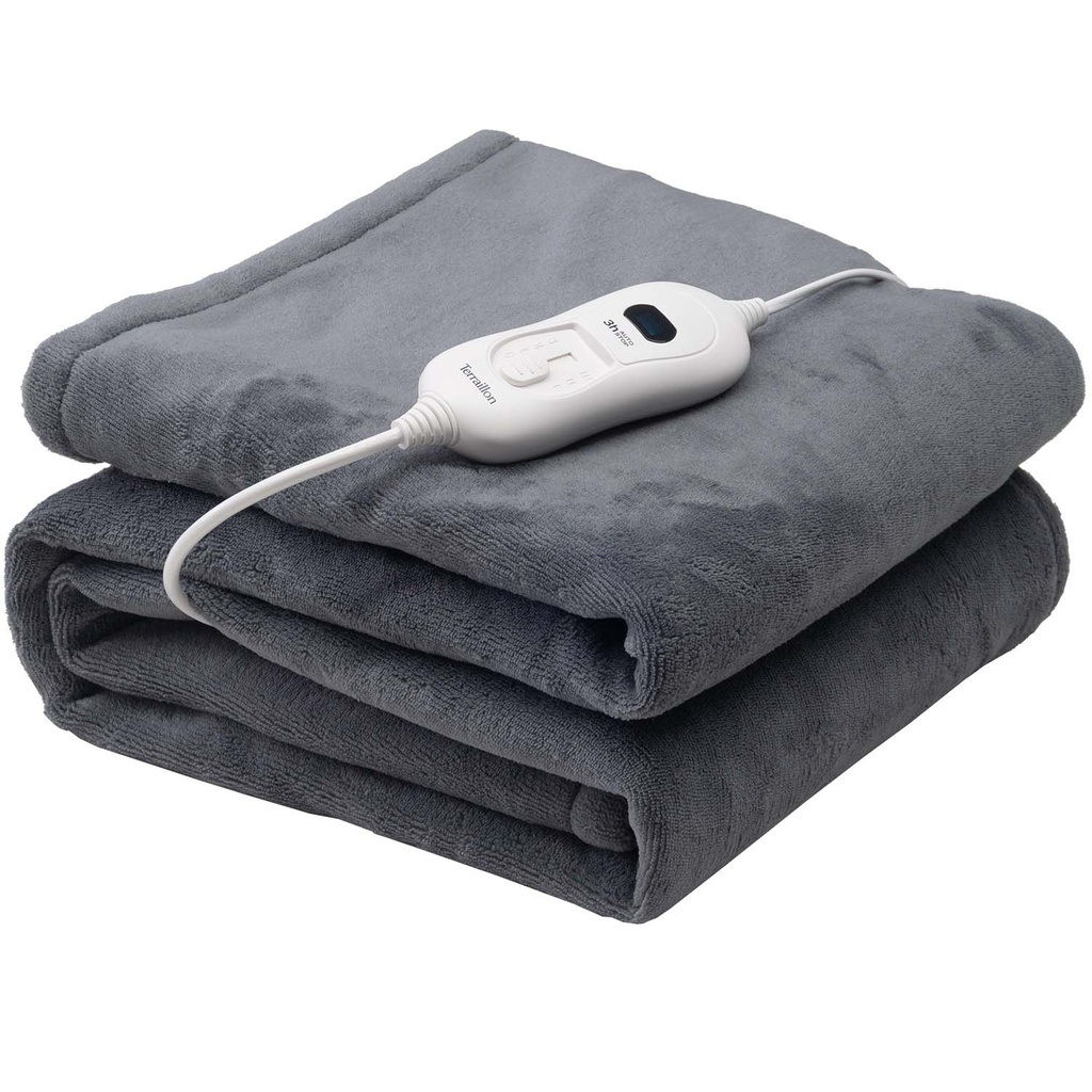 Electric Heated Plaid Cozy 160x120cm Dark Grey