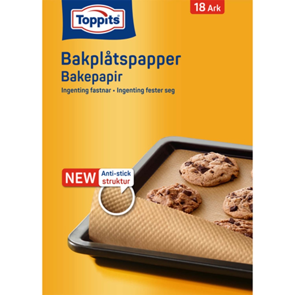 Bakplåtspapper 33X42CM OBL 18 ark 28st DFP