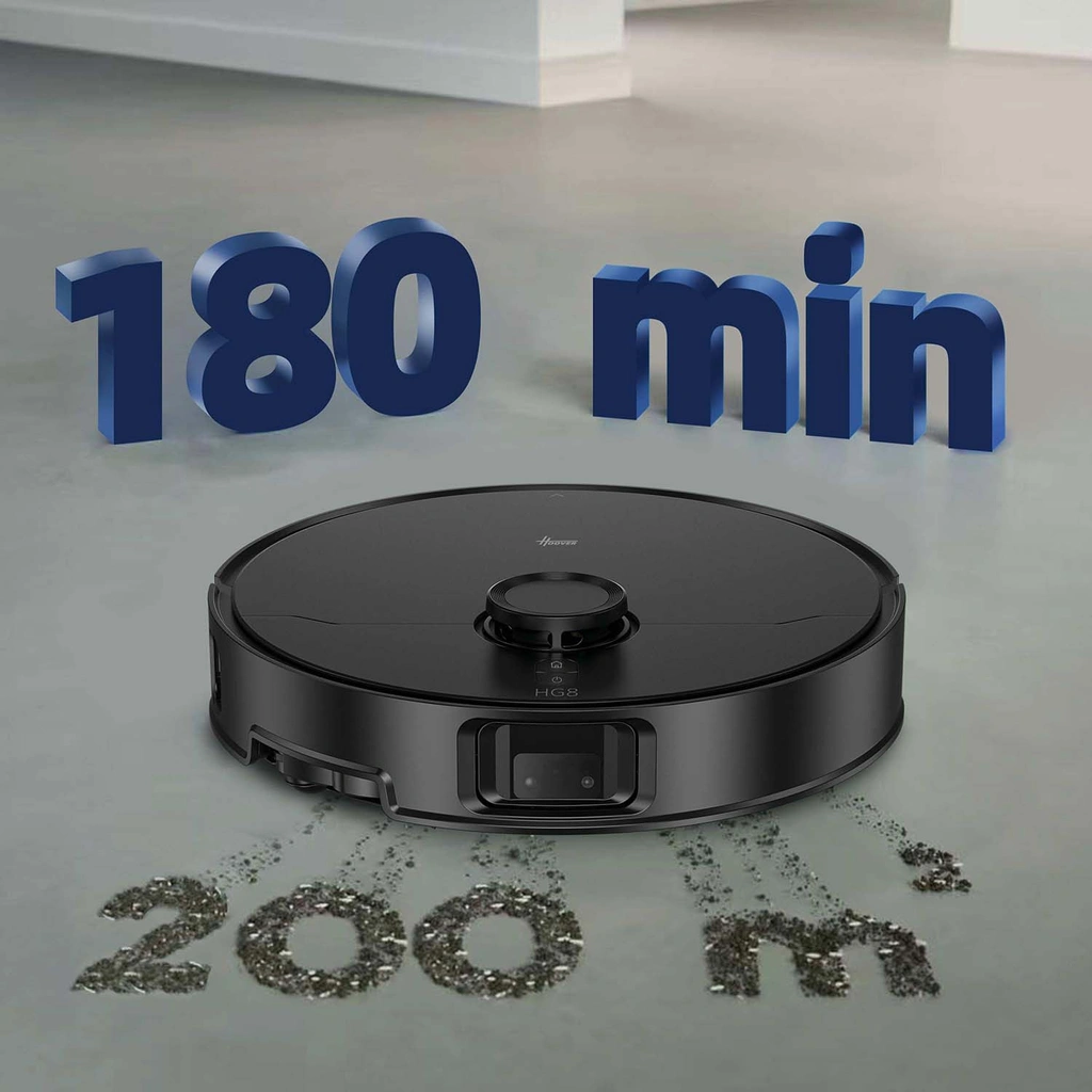 Robot Vacuum Cleaner HG8 Wet & Dry, WiFi, Emptying Station Water