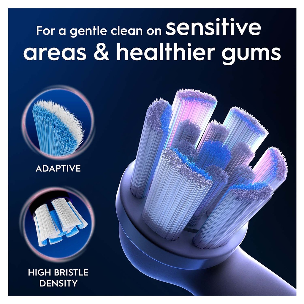 Borsthuvud iO Gentle Care White 3st