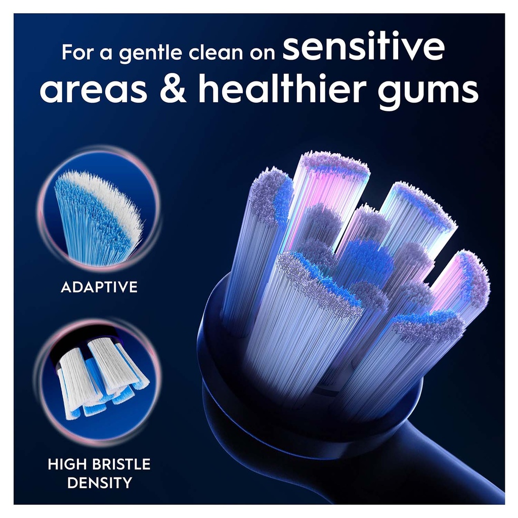 Borsthuvud iO Gentle Care Black 3st