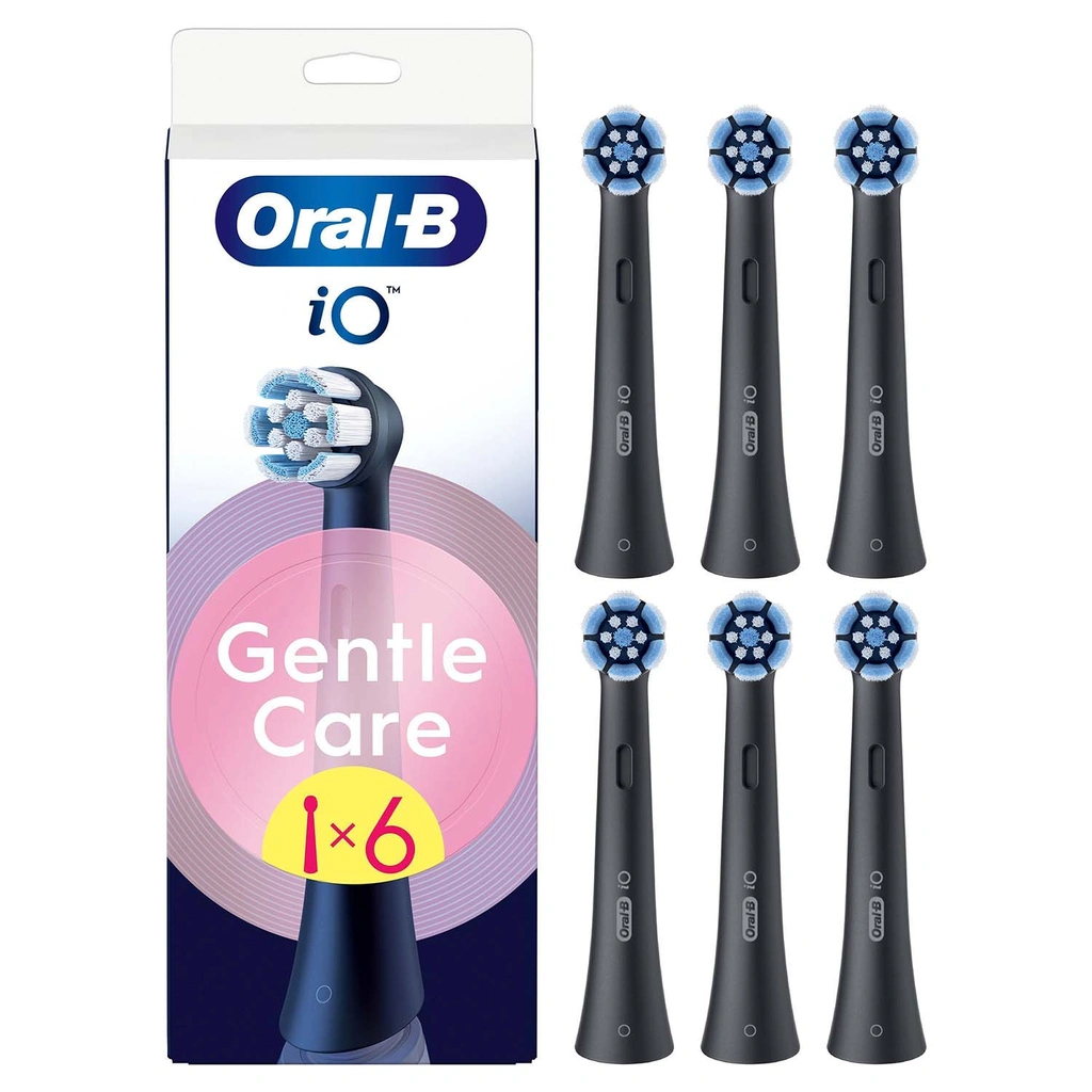Borsthuvud iO Gentle Care Black 6st