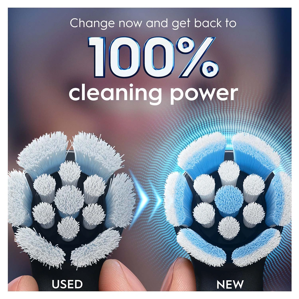 Borsthuvud iO Gentle Care Black 6st