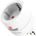 Travel adapter Europe to Switzerland/Italy/Brazil Grounded
