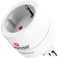 Travel adapter Europe to Switzerland/Italy/Brazil Grounded