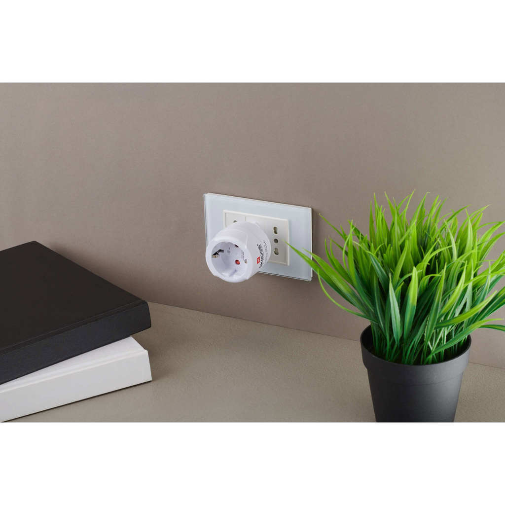 Travel adapter Europe to Switzerland/Italy/Brazil Grounded