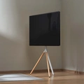 Floor-standing TV Mount Wood Legs
