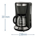 Kaffebryggare Brontë Svart 1,25L  