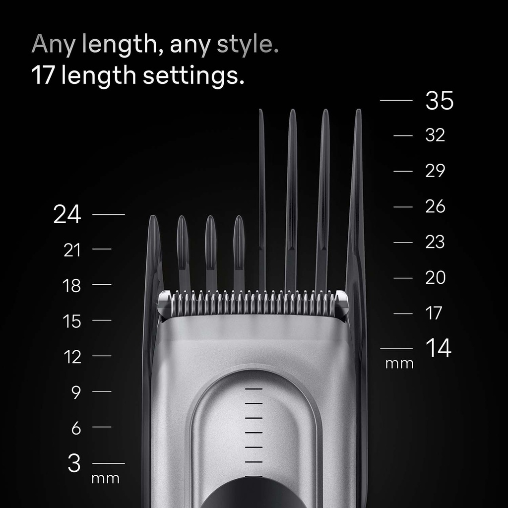 Hårklippare Series 7 +5 Stylingverktyg HC 7590 Black / Spc Grey