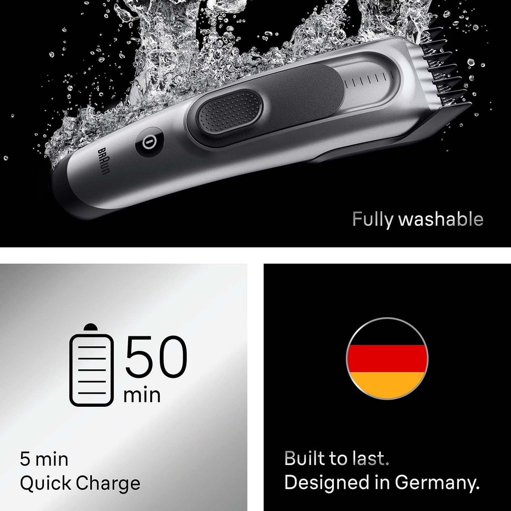 Hårklippare Series 7 +5 Stylingverktyg HC 7590 Black / Spc Grey