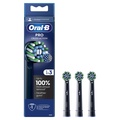 Borsthuvud Cross Action Black 3st
