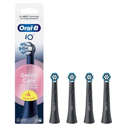 Borsthuvud iO Gentle Care Black 4st