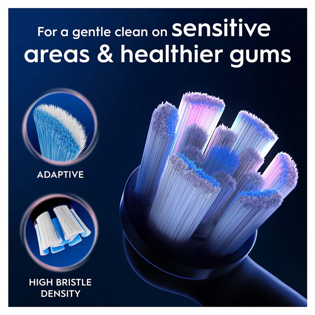 Borsthuvud iO Gentle Care Black 4st