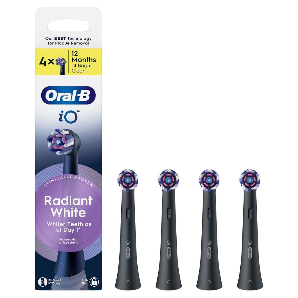 Borsthuvud iO Radiant White 4st