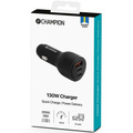 Car Charger 130W 3-port QC/PD Black