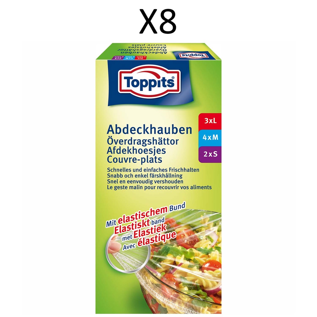 Överdragsplasthättor 9st  (Obs 8st DFP)