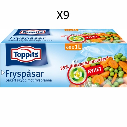 Fryspåsar 1L 60st  (Obs 9st DFP)