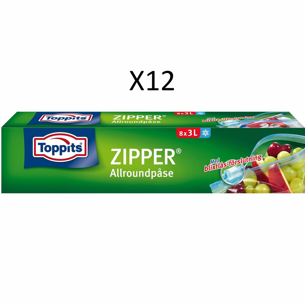 ZIPPER 3L   12pcs DFP