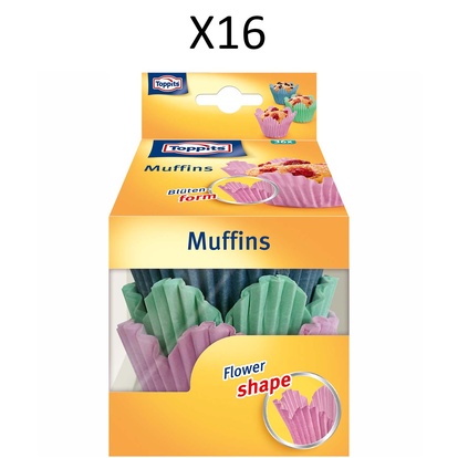 Muffinsformar Flower Shape  36-P   16st DFP