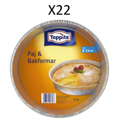 Paj & Bakform 23cm rund  22st DFP