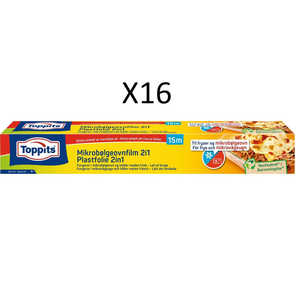 Plastfolie 2IN1 Längd 15mx33cm bred (16st/DFP)