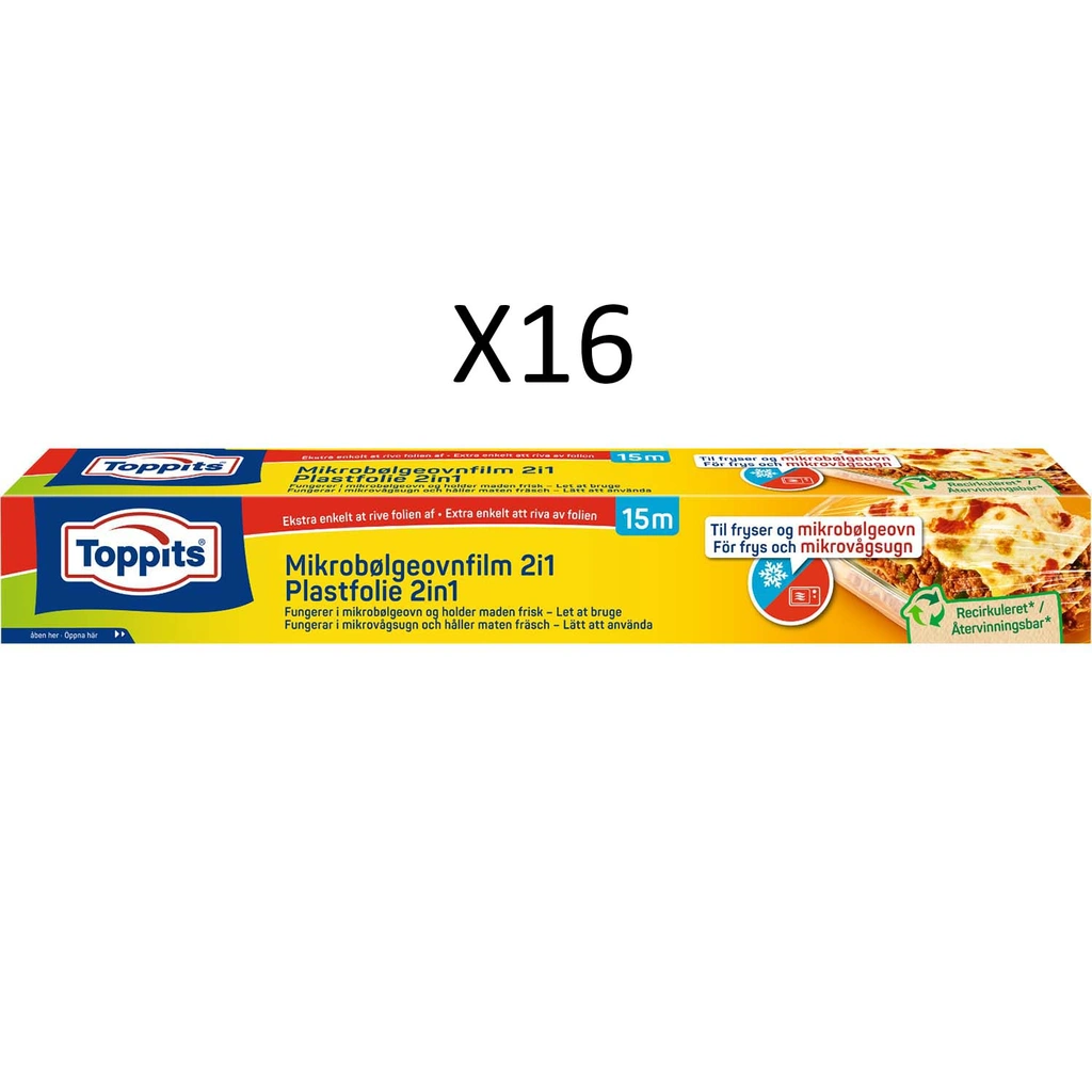 Plastfolie 2IN1 Längd 15mx33cm bred (16st/DFP)