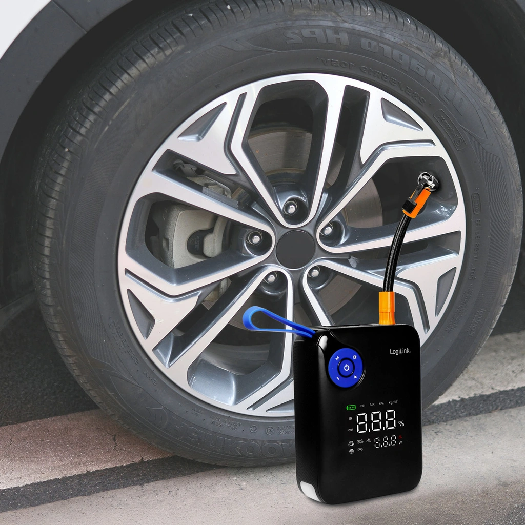 Portable 4-in-1 Jump Starter with Air Compressor