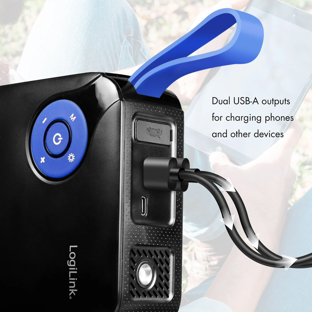 Portable 4-in-1 Jump Starter with Air Compressor