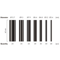 Shrink tubes 300-pack 45mm long Black