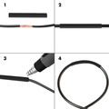 Shrink tubes 300-pack 45mm long Black
