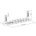 Cable tray Under-Desk mounting Adjustable Black