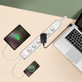 Power strip 6-way + USB-A/USB-C PD 20W with switch 1.4m White