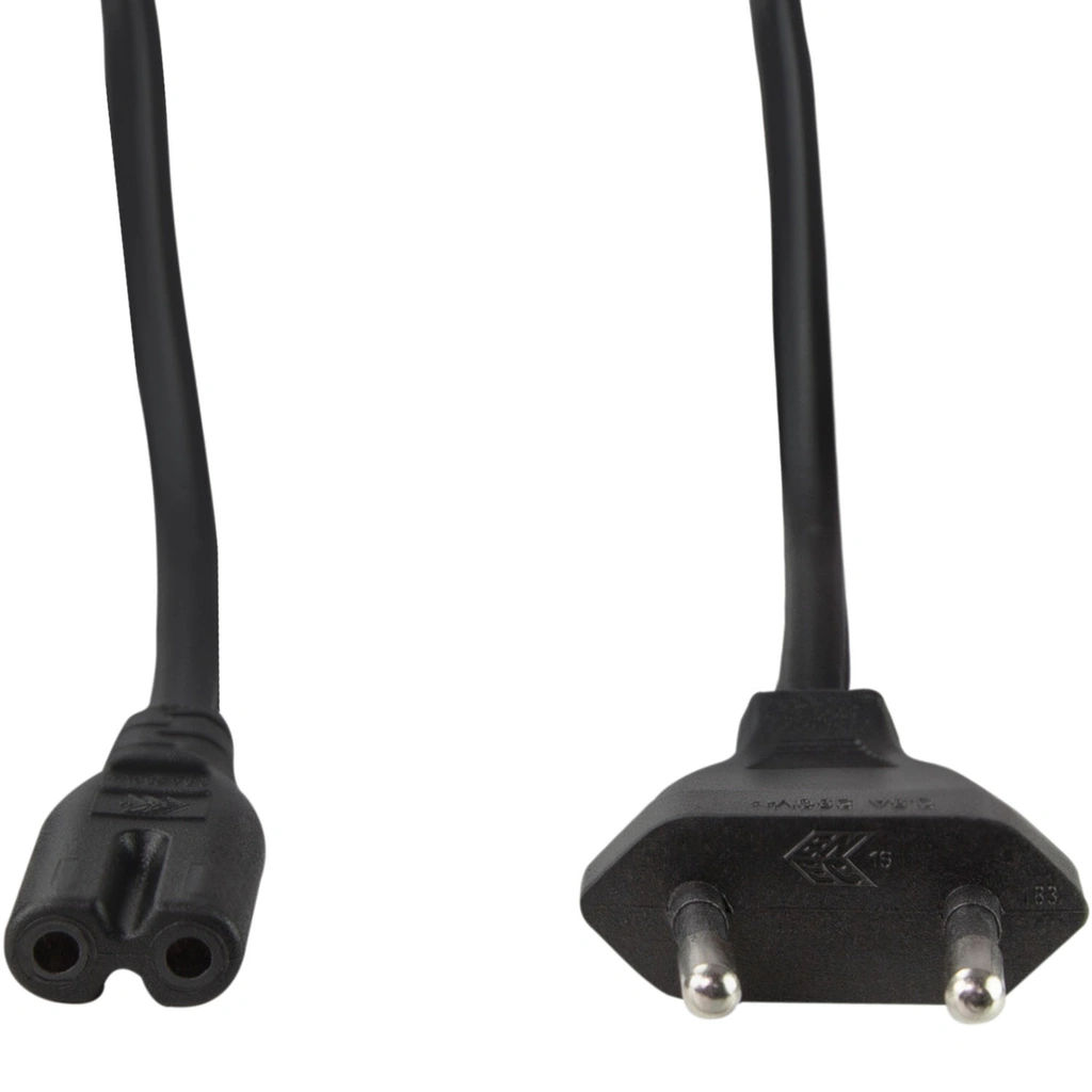 Apparatkabel Euro till C7 5m Svart