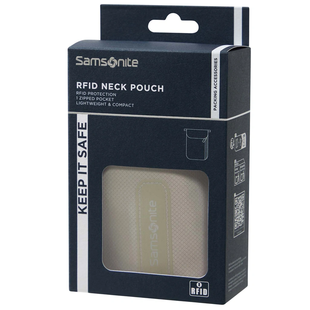 Neck Pouch RFID TA Revolution Eclipse Grey