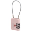 TSA Kabellås 3 Siffror Rosa