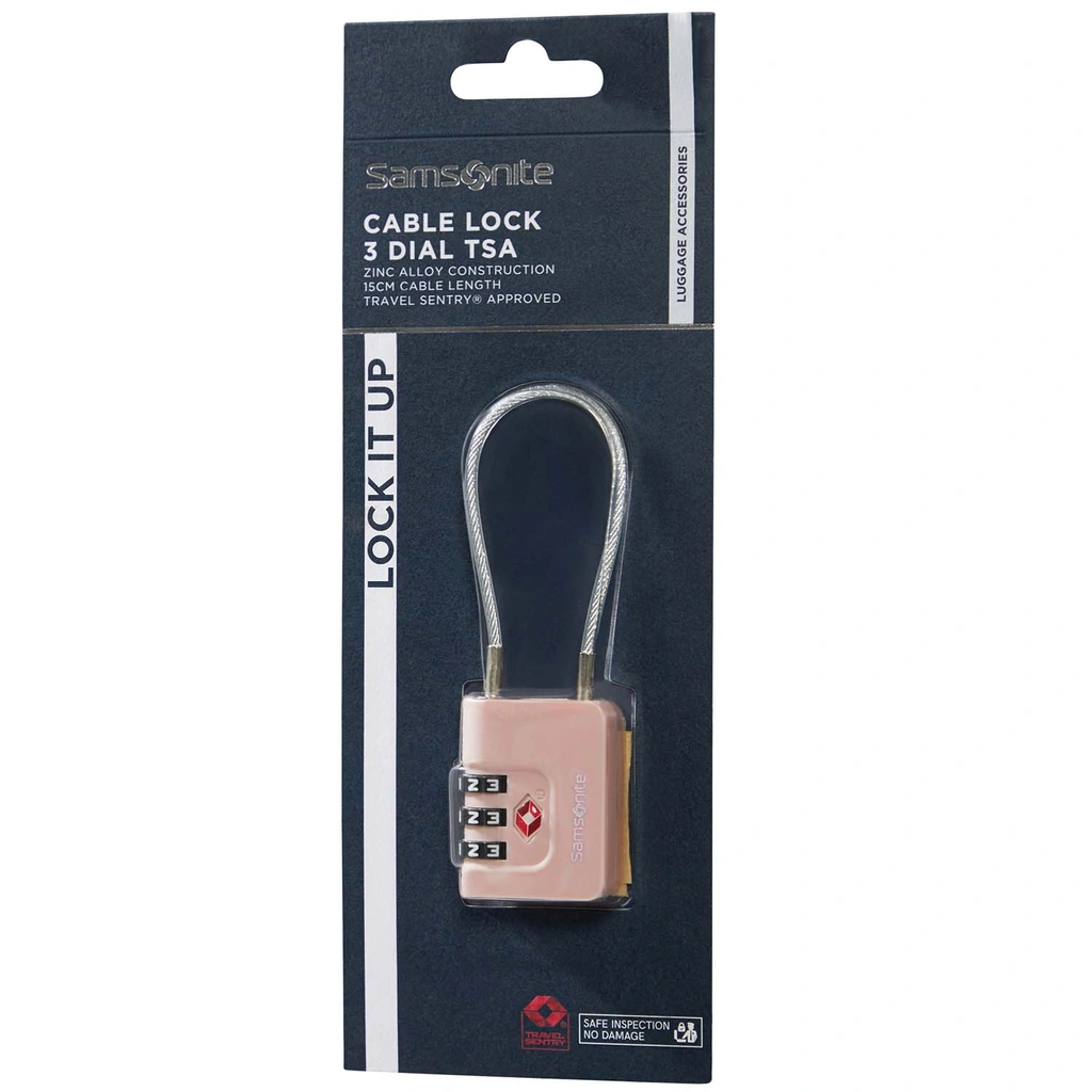Cablelock 3 dial TSA Rose