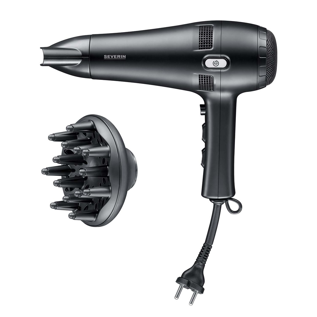 Hair dryer with cord reel HT 0165 2100W 2 speeds 3 temperature settings