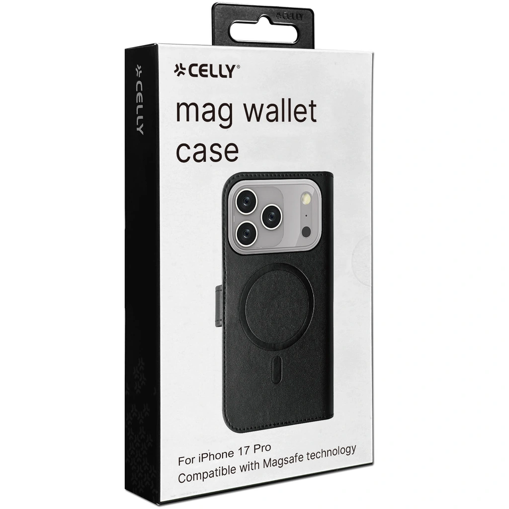 Wallet Case MagSafe compatible iPhone 17 Pro Black